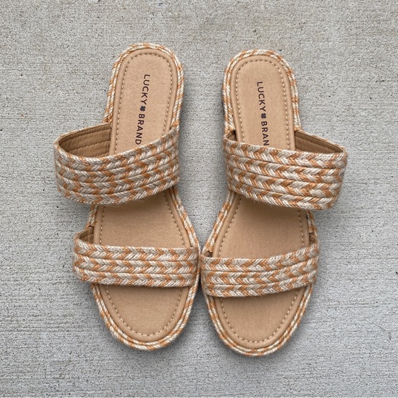 Lucky Brand Decime Espadrille Braided Jute Sandals size 8.5 - Picture 5 of 9